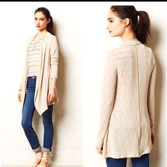 Anthropologie Sweaters - Anthropologie Bordeaux Open Cardigan  